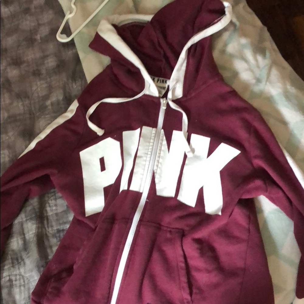 Maroon PINK Sweatshirt